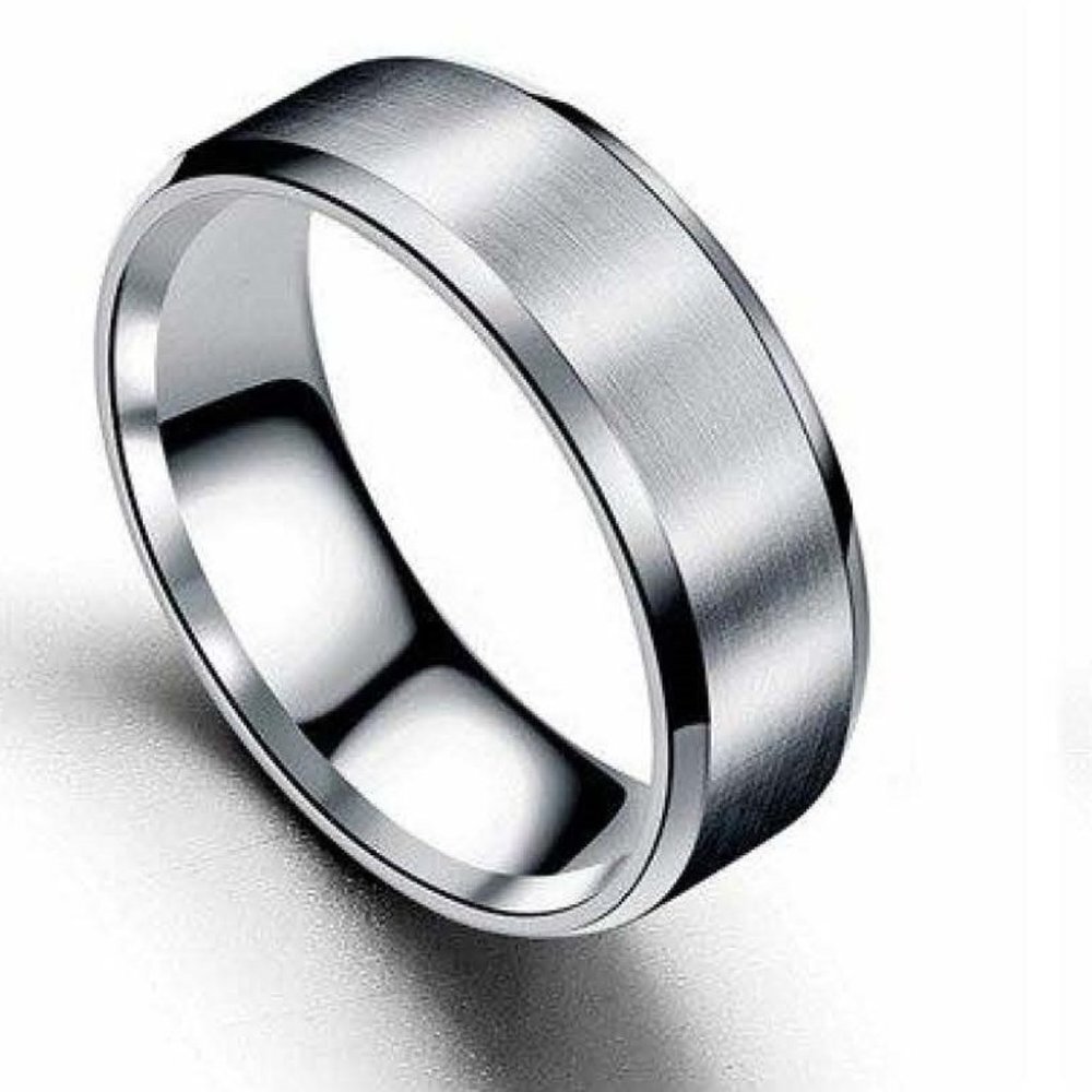 Brant Ring - Silver Titanium Men's Ring